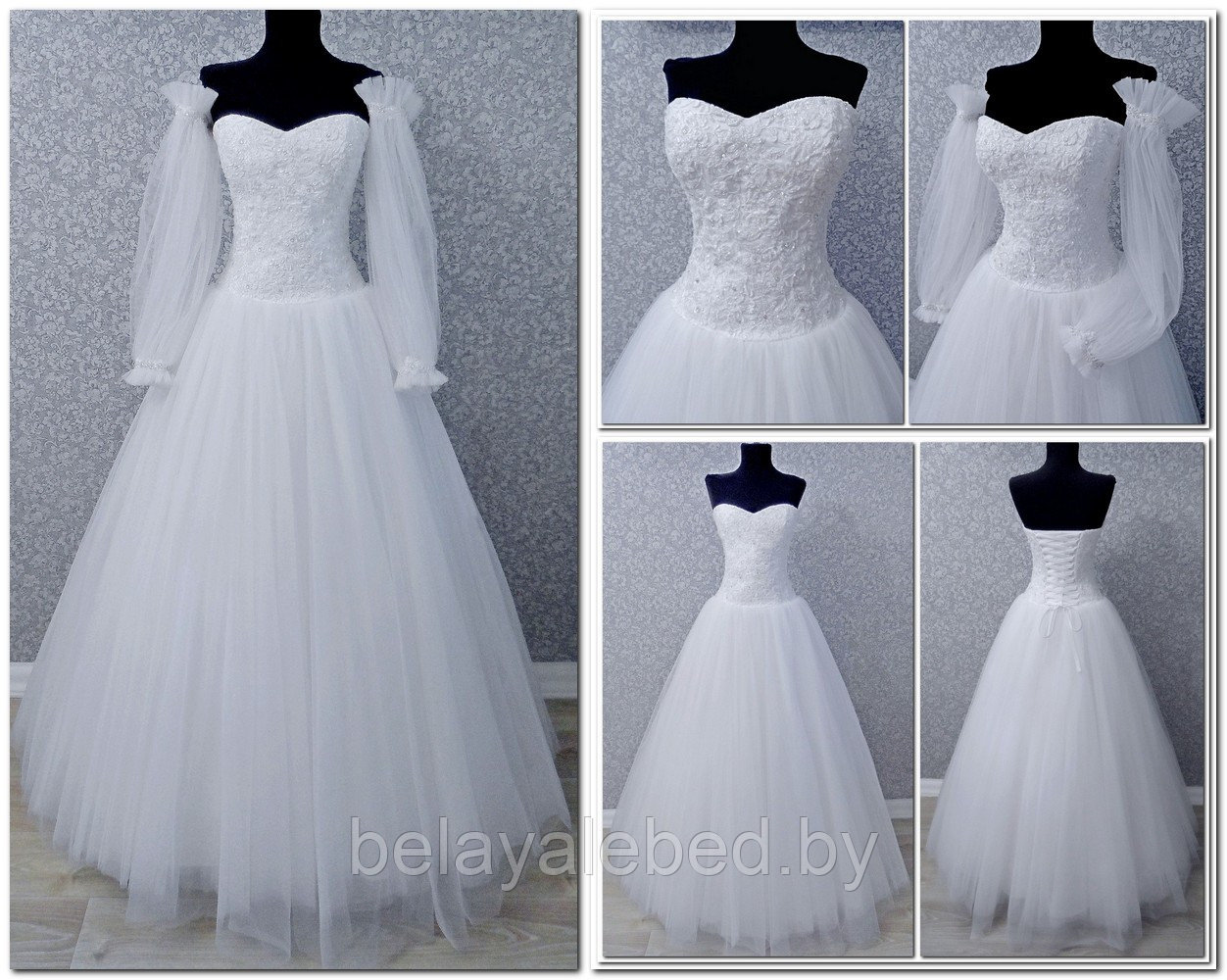 Свадебное платье " Анна" пышное 40-42-44 размер - фото 1 - id-p157099591