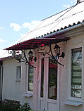 Кованый козырёк для входа №9, фото 3