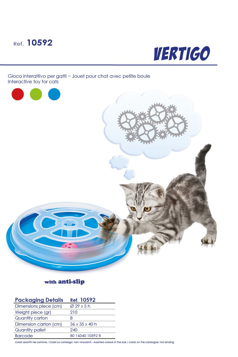 Georplast Игрушка интерактивная с мячиком для кошек Vertigo - фото 3 - id-p208675112