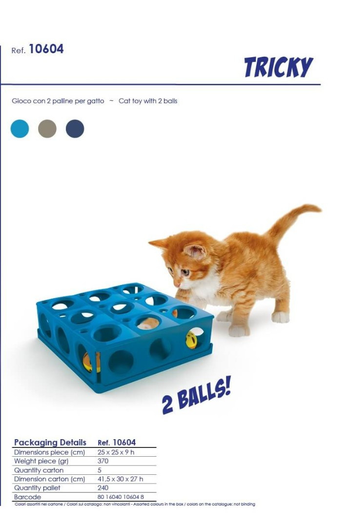 Georplast Игрушка для кошек с 2 шариками Tricky - фото 3 - id-p208675359