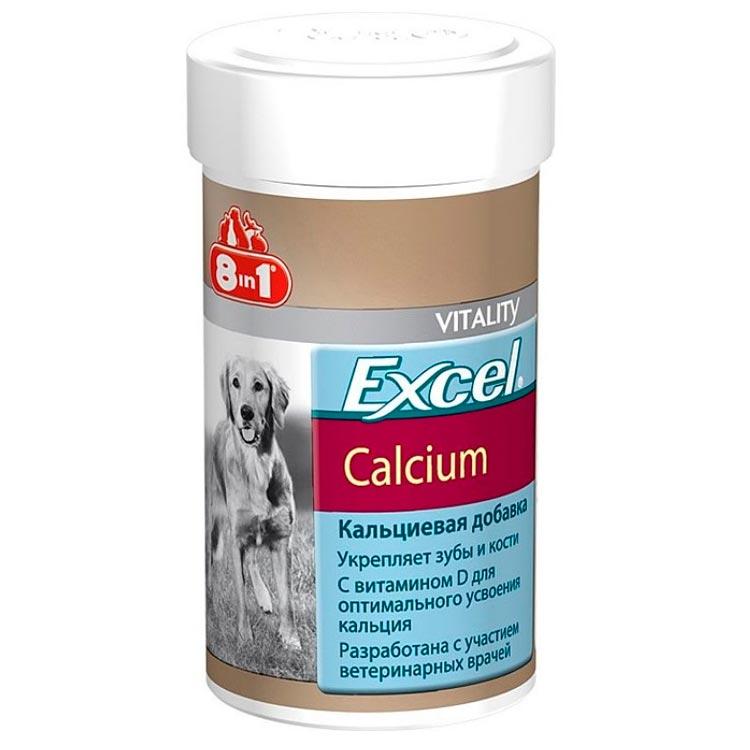 Витамины для собак 8in1 Exsel Calcium, 470 таб - фото 1 - id-p208677962