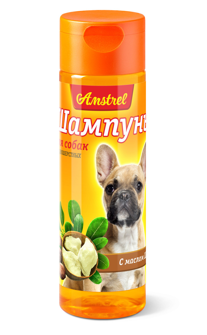 Шампунь Amstrel для собак гладкошерстных с маслом ши, 120 мл - фото 1 - id-p208676159