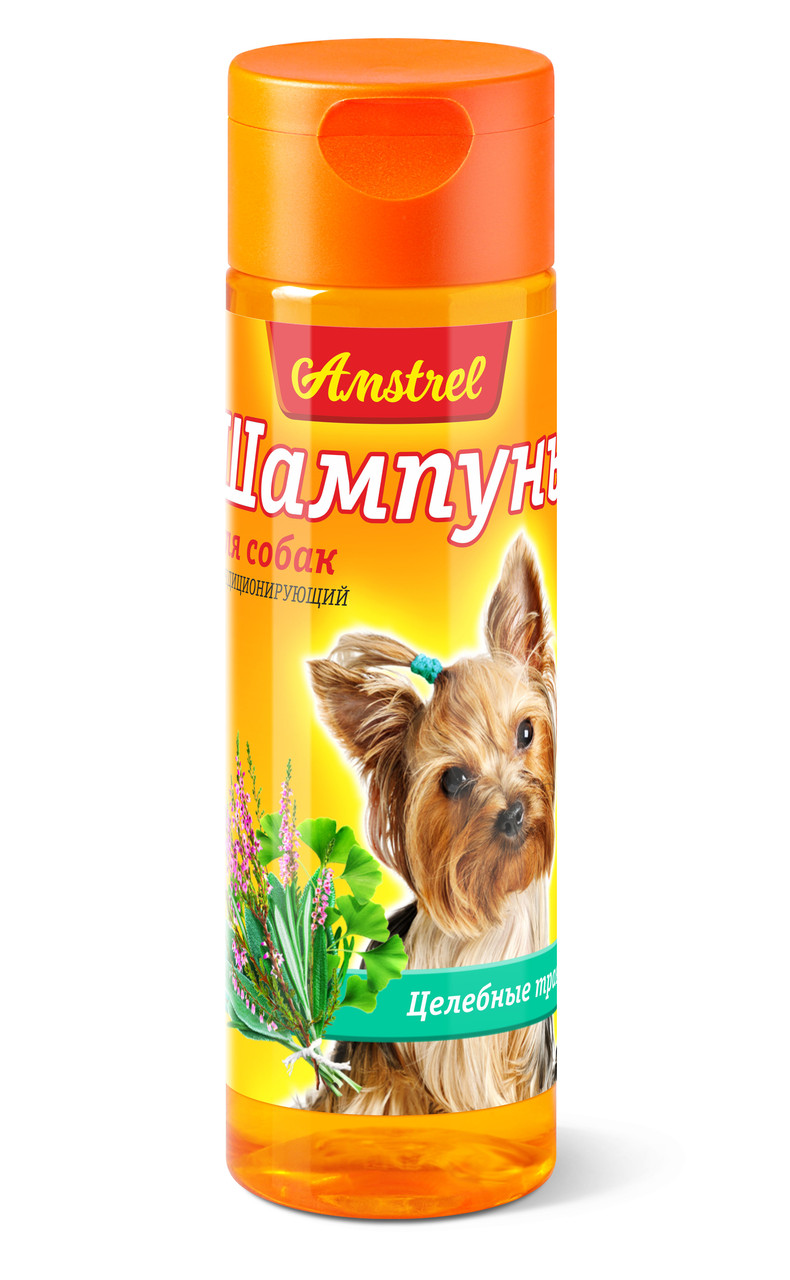Шампунь Amstrel для собак кондиционирующий с целебными травами, 120 мл - фото 1 - id-p208676162