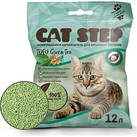 Наполнитель для кошачьих туалетов Cat Step Tofu Green Tea, 12 л