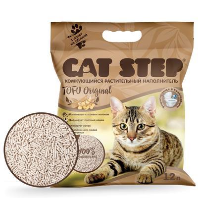 Наполнитель для кошачьих туалетов Cat Step Tofu Original, 12 л - фото 1 - id-p208678182