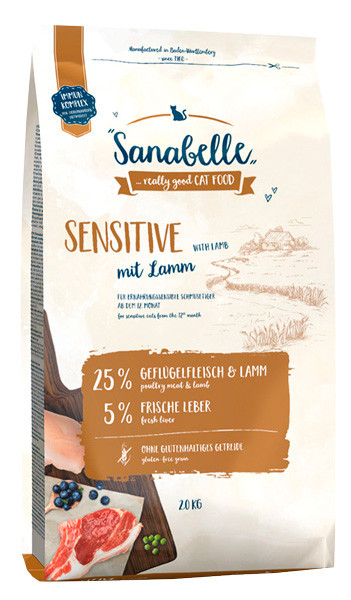 Bosch Sanabelle Sensitive Lamb & Rice (Ягненок и рис), 10 кг - фото 1 - id-p208676225