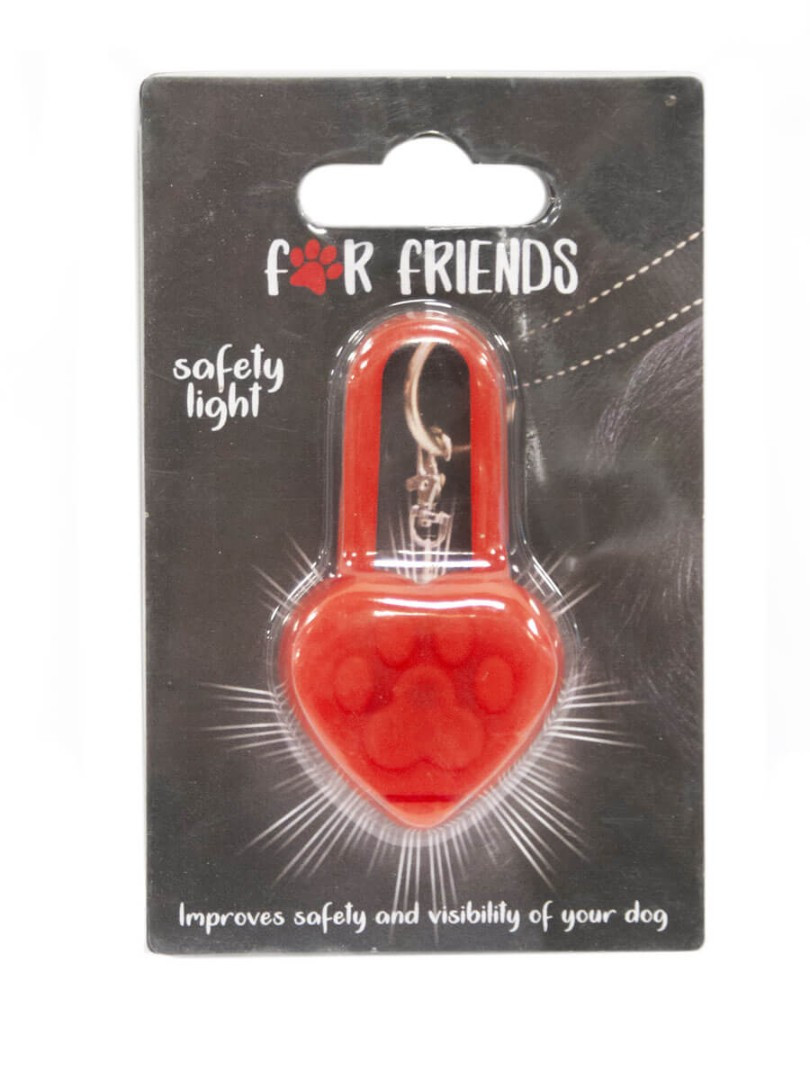 Брелок-маячок "For friends" (в виде сердца) для собак, 6,2 см - фото 2 - id-p208676383
