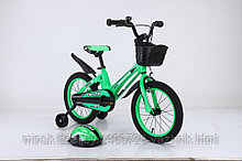 Велосипед детский Delta Prestige 16 2023 (зеленый, спицы, шлем)