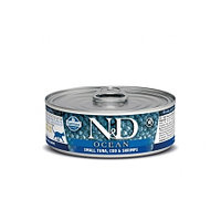 N&D Grain Free Ocean Cat Tuna, Cod & Shrimp (тунец, треска, креветки), 70 гр