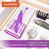 Коврик силиконовый для раскатки/запекания 40*60 см, фиолетовый, ПОДАРОК пластиковый нож, DASWERK, фото 3