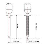 Реечные гвозди 34 градуса 3.05x90 мм гладкие / 3000шт // ТехМаш, фото 2