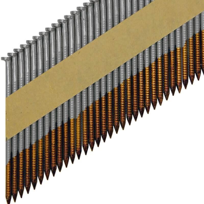 Реечные гвозди 34 градуса 3.05x90 мм гладкие гальванизированные / 3000шт // ТехМаш