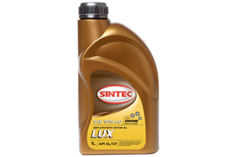 Масло SINTEC Люкс SAE 10W-40 API SL/CF канистра 1л/Motor oil 1l can - фото 1 - id-p208697390