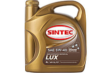 Масло SINTEC Люкс SAE 5W-40 API SL/CF канистра 4л/Motor oil 4l can