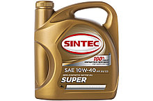 Масло SINTEC Супер SAE 10W-40 API SG/CD канистра 4л/Motor oil 4liter can