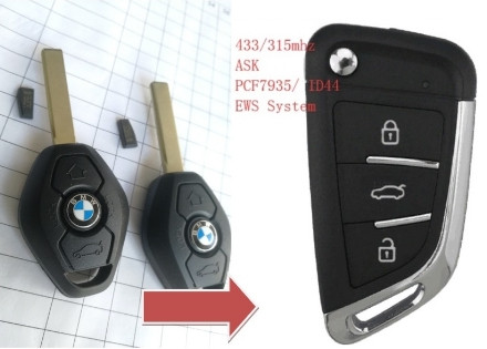 Ключ для замены штатного BMW 3-, 5-, 7-series, X3, X5 - фото 1 - id-p208706167
