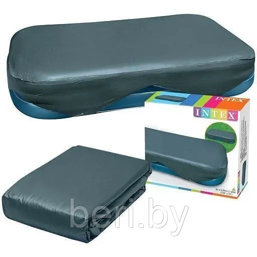 58412 INTEX Тент для надувных бассейнов 305 х 183 см, покрывало для бассейнов, интекс