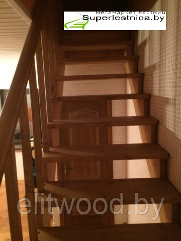 Деревянные лестницыиз сосны К-002М - фото 5 - id-p29624932