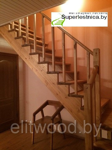 Деревянные лестницыиз сосны К-002М - фото 7 - id-p29624932