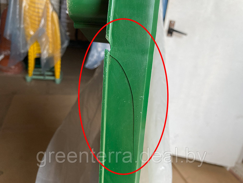 Стол овальный пластмассовый тёмно-зелёный [130-0021] (уценка) - фото 2 - id-p208713507