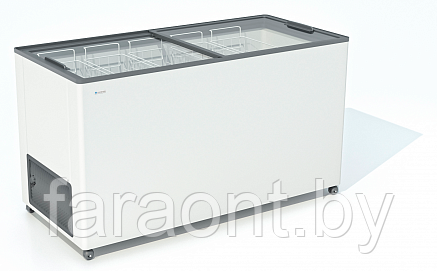 Морозильный ларь Gellar (Геллар) F 500 C прямое стекло 5 корзины 450 л ...