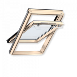 Мансардное окно Velux Стандарт, GLL 1061, ручка сверху/снизу (дерево/лак)
