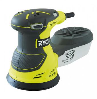 Эксцентриковая шлифовальная машина RYOBI ROS300A орбитальная шлифмашина электрическая