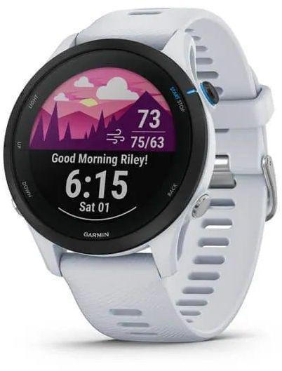 Смарт-часы Garmin Forerunner 255, 33мм, 1.3", белый / белый [010-02641-31] - фото 1 - id-p208685252