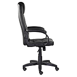 Кресло для руководителя "UTFC Премьер В", пластик, экокожа S-0401, черный, фото 3