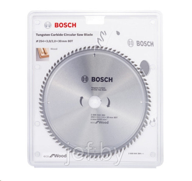 Диск пильный 254х30 мм 80 зубьев BOSCH 2608644384 - фото 3 - id-p195486428