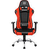 Кресло игровое Defender "Azgard", искусственная кожа, металл, черный, красный, фото 2