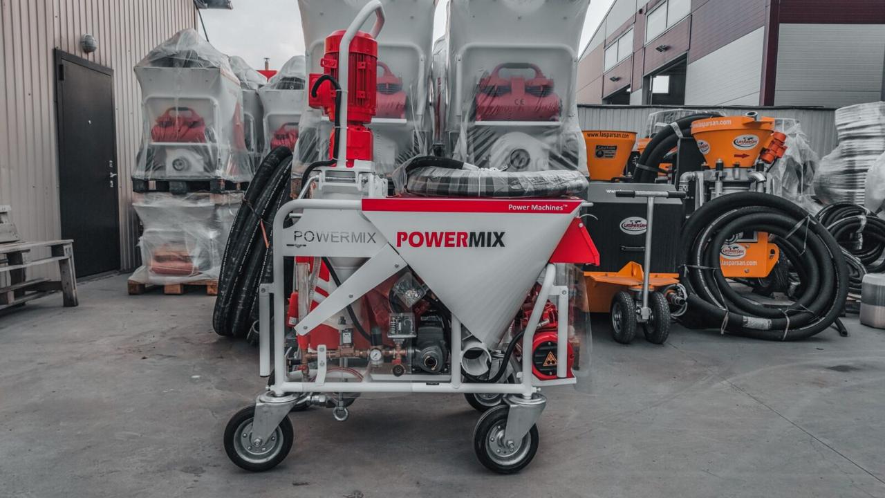 Штукатурная станция PowerMix Alfa 380v Турция - фото 1 - id-p208731221