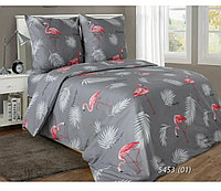 Ткань для постельного белья Бязь Фламинго серая 220 см БПХО (отрезаем от 1 метра)