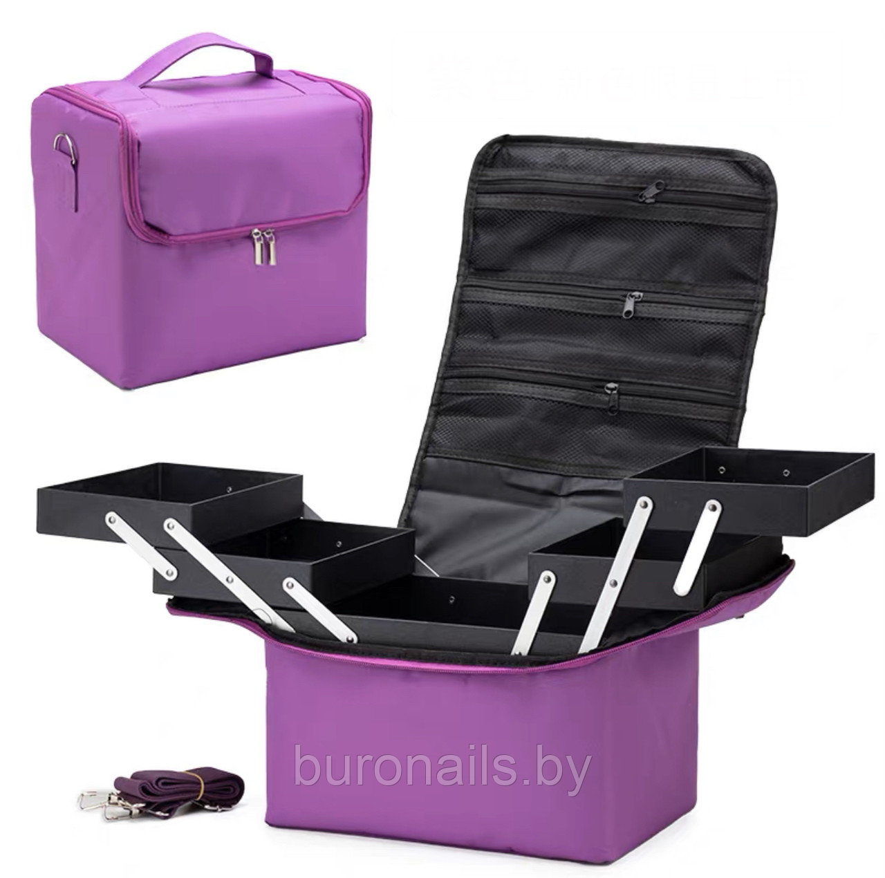 Кейс женский "SDN", цвет фиолетовый, размер 30см - фото 9 - id-p202624031