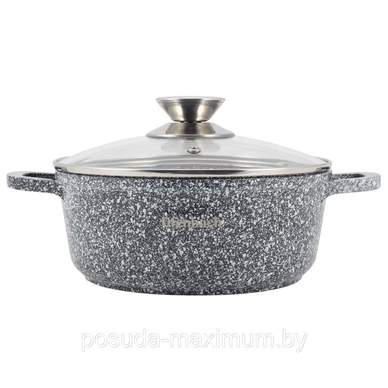 Кастрюля 24*11 см из алюминия с покрытием "Snow marble"Ofenbach 4,5л100501