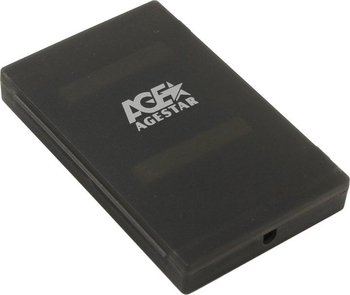 Мобильное шасси AgeStar SUBCP1-Black (Внешний бокс для 2.5" SATA HDD USB2.0) - фото 1 - id-p208732446