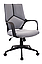 Игровое геймерское кресло ТРИО Блэк с укороченной спинкой ткани, TRIO Black LB ECO ткань (Серый, черный), фото 6