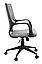 Игровое геймерское кресло ТРИО Блэк с укороченной спинкой ткани, TRIO Black LB ECO ткань (Серый, черный), фото 4