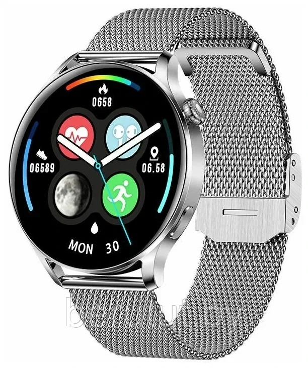 Смарт часы умные Smart Watch G3 Prо Wireless charging Silver - фото 2 - id-p208732739