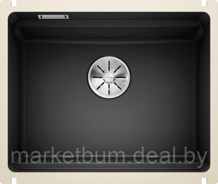 Кухонная мойка Blanco Etagon 500-U (черный, с отводной арматурой InFino®) - фото 1 - id-p208732906