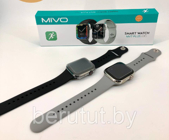Смарт часы умные Smart Watch Mivo MV7 PLUS Серые - фото 10 - id-p208734201