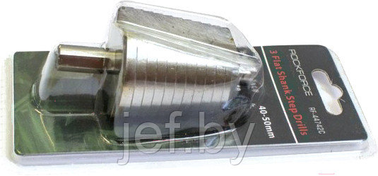 Сверло ступенчатоеHSS4241( 40-50мм)в блистере ROCKFORCE RF-44742C, фото 2