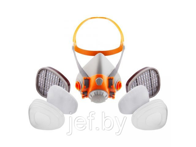 Jeta Safety J-SET 6500 Полумаска с фильтрами 6510 А1 с предфильтрами и с держателями (комплект для защиты - фото 1 - id-p208734073