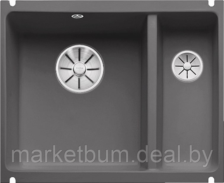 Кухонная мойка Blanco Subline 350/150-U керамика (базальт, с отводной арматурой InFino®) - фото 1 - id-p208734558