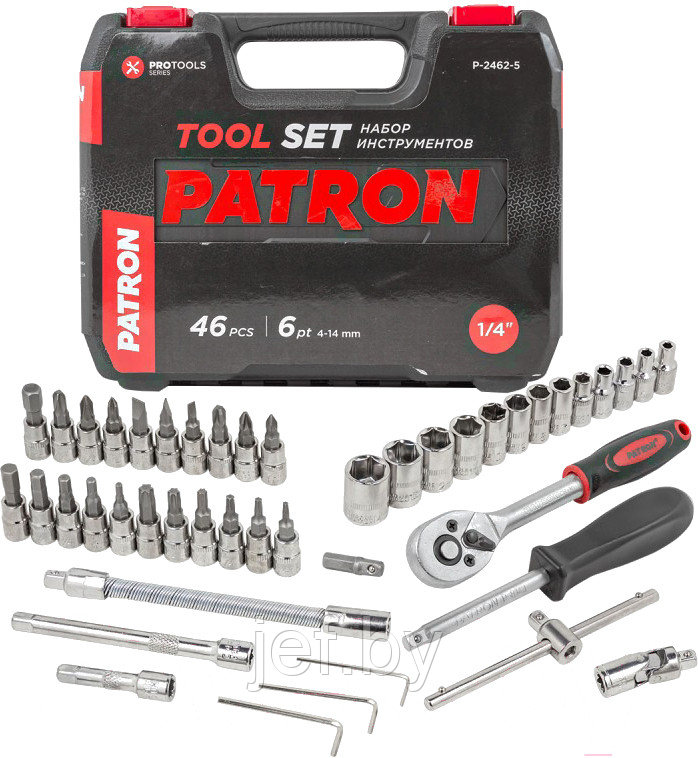 Набор инструментов 46 предметов PATRON P-2462-5 - фото 1 - id-p208734012