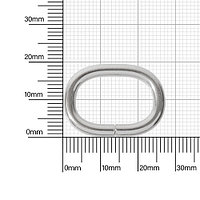 Кольцо овальное 20х12,5мм (3,6мм) никель роллинг (4665(20)) D