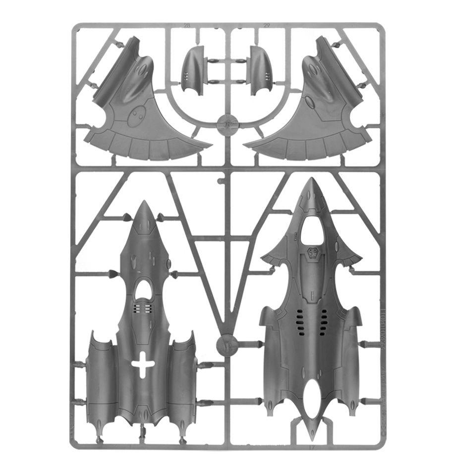 Warhammer: Эльдары Дух-Истребитель Хемлок / Craftworlds Hemlock Wraithfighter (арт. 46-14) - фото 10 - id-p208734905