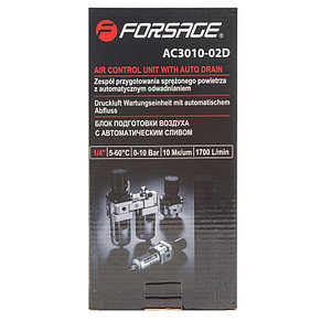 Блок подготовки воздуха 1/4'' FORSAGE F-AC3010-02D, фото 2