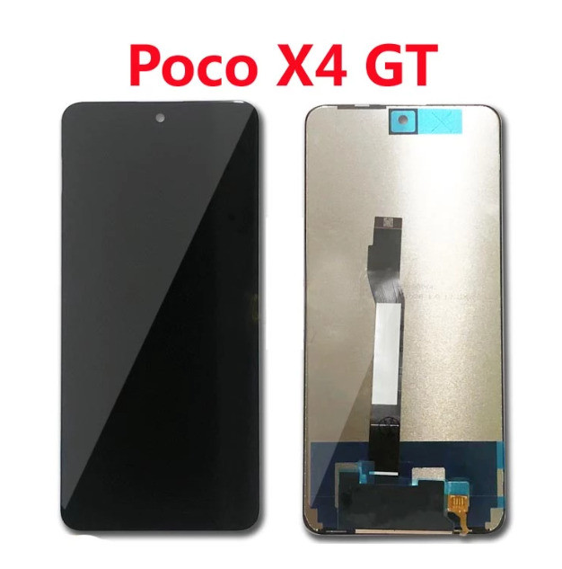 Дисплей (экран) для Xiaomi Poco X4 GT Original c тачскрином, черный