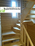 Деревянные лестницы для дачи К-033М, фото 3